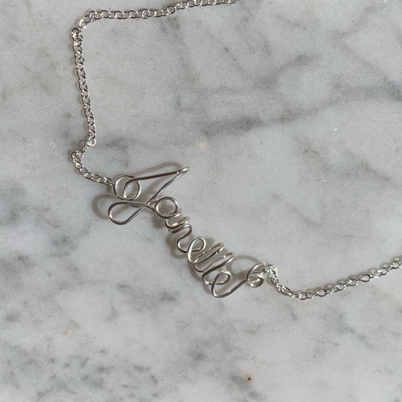 Customizable Wired Name Necklace - Picture 2 of 2